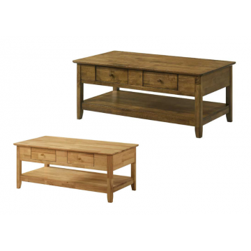 Coffee Table CFT1584A (Solid Wood) Available in 2 colors